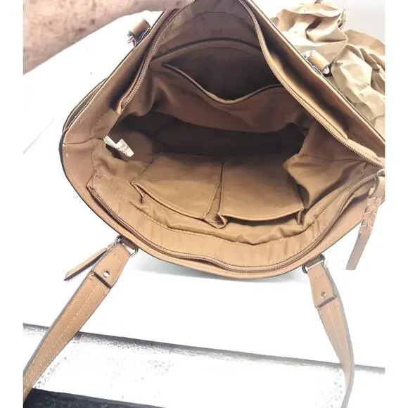 LIZ CLAIBORNE Floral Purse Women's Liz Sport Medium Tote 16 " Long x 10" Tall - Picture 4 of 12